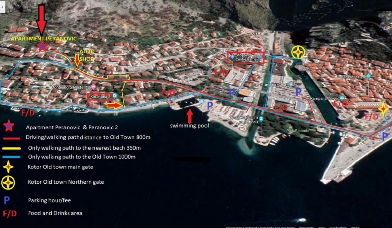 Apartments Peranovic 2 Kotor Luaran gambar